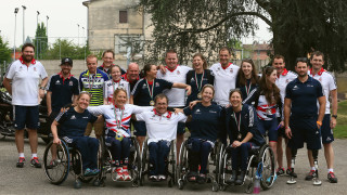 All smiles with the Great Britain Cycling Team