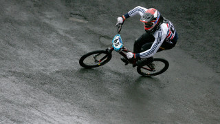 Phillips had won his three races on route to the final eight but mistimed his start in the final. The 26-year-old fought back but could not contest the medal positions.