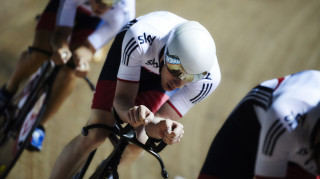 Great Britain Cycling Team's Ed Clancy in training