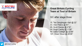 Great Britain Cycling Team GC after Tour of Britain stage three