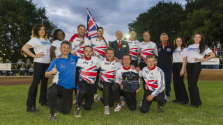 Both menâ€™s and womenâ€™s cycle speedway teams celebrated victories over Australia in Coventry. 