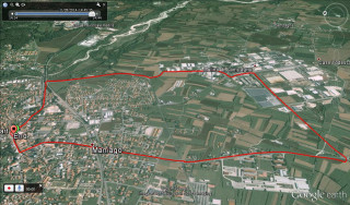 2015 UCI Para-cycling Road World Cup - Maniago - road race course map