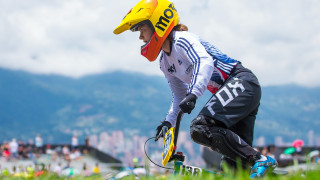 Beth Shriever at the 2016 UCI BMX World Champinoships in Medellin, Colombia.