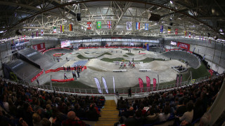 Renowned as a tight, technically challenging course, the indoor track at the National Cycling Centre.