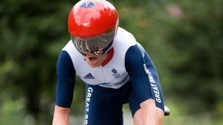 Emma Pooley at the 2012 Olympic Games time trial