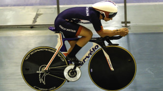 Team GB's Laura Trott trains in Newport ahead of the Rio Olympic Games 