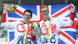 ParalympicsGB's Steve Bate and Adam Duggleby win B individual pursuit gold at the Rio Paralympics