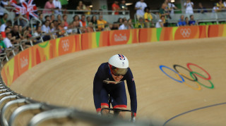 Team GB's Becky James sets an Olympic record in her 200m flying lap in sprint qualification at the Rio Olympics