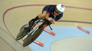 Team GB's Laura Trott competes in the time trial in the omnium at the Rio Olympic Games