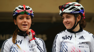 Great Britain Cycling Team's Abby-Mae Parkinson and Grace Garner