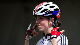Great Britain Cycling Team's Sophie Wright wins bronze in the junior women's race at the UEC European Road Championships