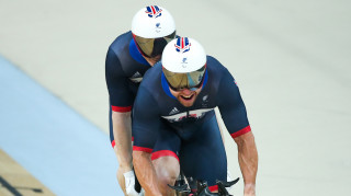 Neil Fachie and Pete Mitchell compete for Great Britain in the 500m time trial at the Rio Paralympics