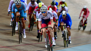 Mark Stewart in action at the 2016 UEC European Track Championships 