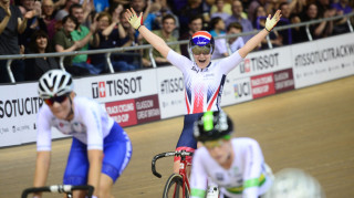 Emily Kay won omnium gold at the Glasgow Tissot UCI Track Cycling World Cup