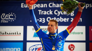 2011 European keirin champion Matt Crampton