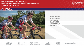 Great Britain Cycling Team for 2016 Prudential RideLondon-Surrey Classic
