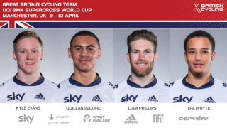 Great Britain Cycling Team for the 2016 UCI BMX Supercross World Cup, Manchester