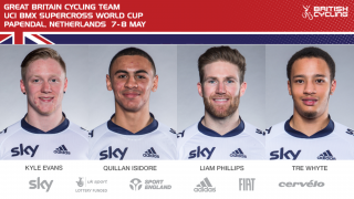 Great Britain Cycling Team for UCI BMX Supercross World, Papendal 