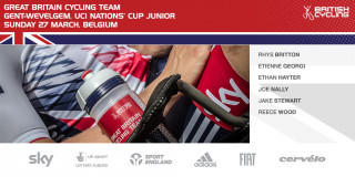 Great Britain Cycling Team for Gent-Wevelgem junior race 