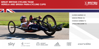 Great Britain Para-cycling Team for the Verola and Brixia Para-cycling Cups