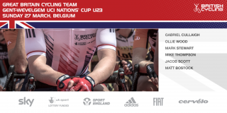 Great Britain Cycling Team for Gent-Wevelgem under-23 race 
