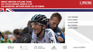 Great Britain Cycling Team for the Valkenburg UCI Cyclo-cross World Cup
