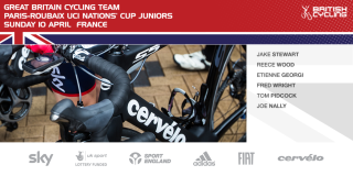 Great Britain Cycling Team for the 2016 Paris-Roubaix Juniors