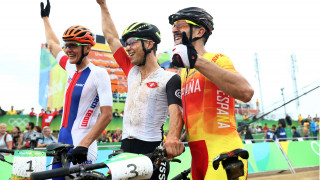 The medal winners in the Rio mountain bike