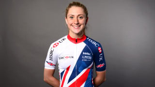 Laura Kenny in the new Kalas Great Britain Cycling Team kit