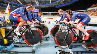 Great Britain Cycling Team Junior Academy riders in Apeldoorn 