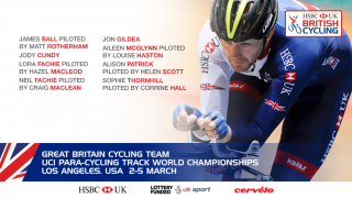 Great Britain Cycling Team for the 2017 UCI Para-cycling Track World Championships