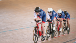 Great Britain Cycling Team's Manon Lloyd, Emily Nelson, Emily Kay and Neah Evans