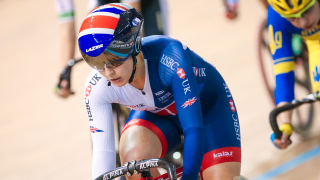Great Britain Cycling Team's Neah Evans finished 11th in the scratch race in Cali