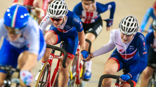 Elinor Barker and Emily Nelson won silver for Great Britain Cycling Team at the inaugural womenâ€™ Madison at the 2017 UCI Track Cycling World Championships.