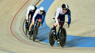 Great Britain Cycling Team's men's team sprint line up of Jack Carlin, Ryan Owens and Joe Truman finished fourth-fastest in the qualifiers