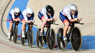 Great Britain Cycling Team's women's team pursuit quartet of Manon Lloyd, Neah Evans, Emily Kay and Emily Nelson qualified third fastest