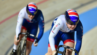 Great Britain Cycling Team's Sophie Capewell and Katy Marchant qualified for round one of the team sprint at the Tissot UCI Track Cycling World Cup in Poland