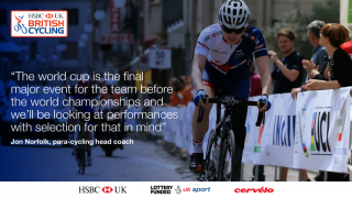 Jon Norfolk quote on UCI Para-cycling Road World Cup 