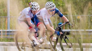 Great Britain Cycling Team's Lora Fachie and Corrine Hall