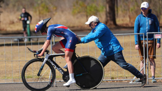 Crystal Lane-Wright suffered a mechanical during her time trial effort at the UCI Para-cycling Road World Championships