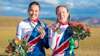 Great Britain Cycling Team's Lora Fachie and Corrine Hall win time trial silver at the UCI Para-cycling Road World Championships