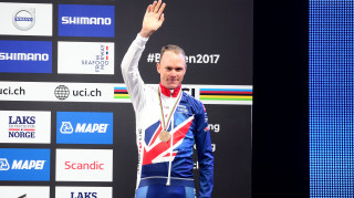Great Britain Cycling Team's Chris Froome wins bronze in the time trial at the UCI Road World Championships