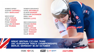 Great Britain Cycling Team for the 2017 UEC European Track Championships