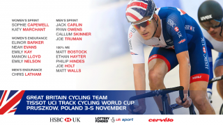 Great Britain Cycling Team for the Tissot UCI Track Cycling World Cup in Poland