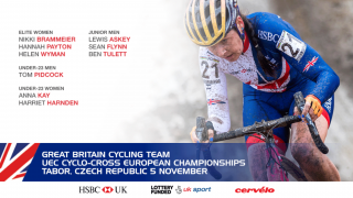 Great Britain Cycling Team for the UEC Cyclo-cross European Championships