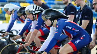 Great Britain Cycling Team's Ellie Dickinson, Manon Lloyd, Emily Nelson and Emily Kay
