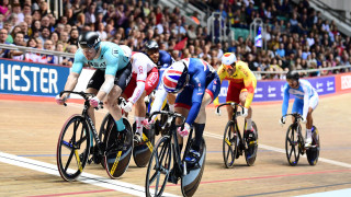 Great Britain Cycling Team's Joe Truman won both heats in the keirin on the way to sixth in the final at the Tissot UCI Track Cycling World Cup in Manchester