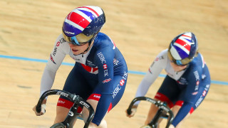 Great Britain Cycling Team's Lauren Bate and Georgia Hilleard