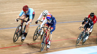 Great Britain Cycling Team's Ellie Dickinson wins bronze in the omnium at the Tissot UCI Track Cycling World Cup in Canada