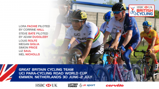 Great Britain Cycling Team for UCI Para-cycling Road World Cup in Emmen